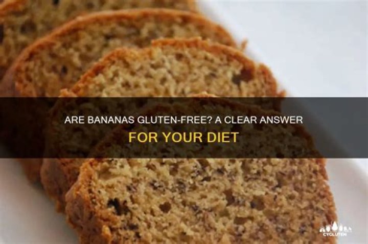 Are bananas gluten-free?