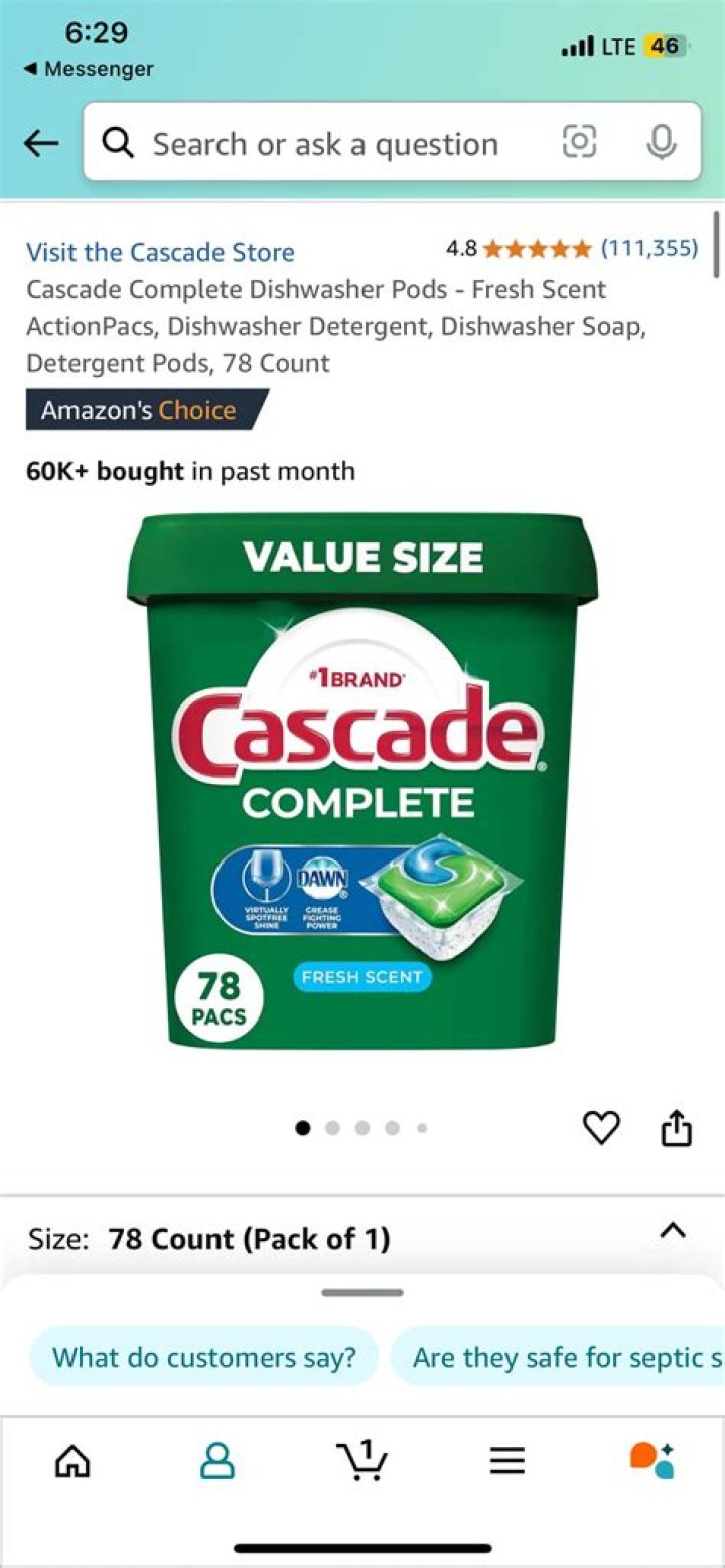 Are Cascade Pods safe for septic?