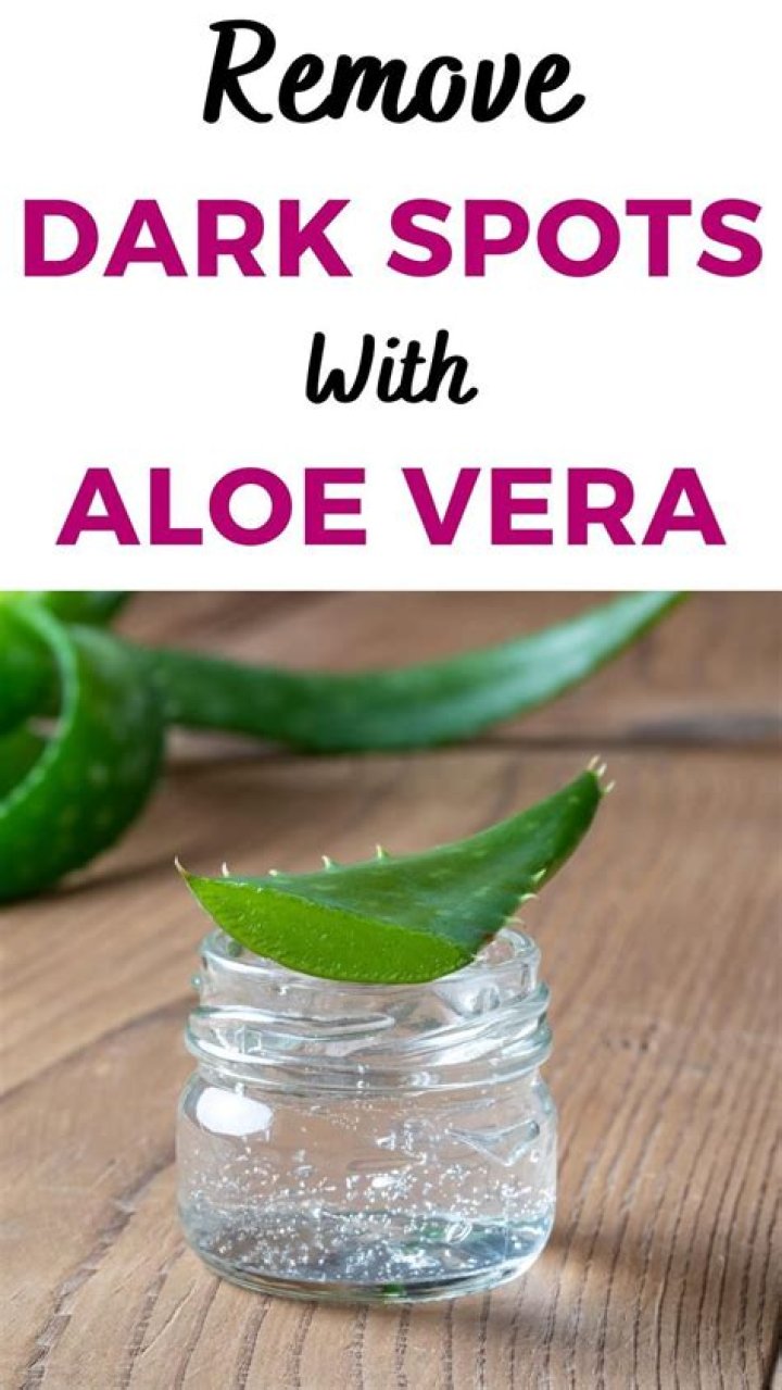 Can aloe vera remove white spots?