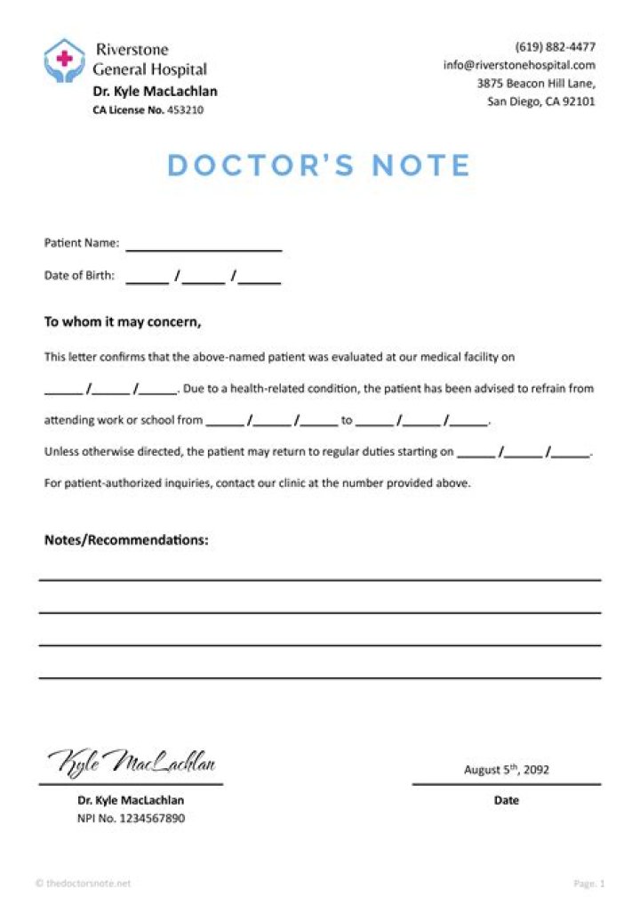Can an employer fire you for being sick with a doctor's note Canada?