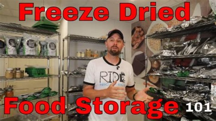 Can I store freeze dried food in garage?