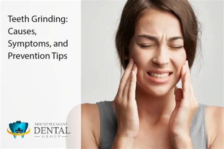 Can teeth grinding cause double chin?