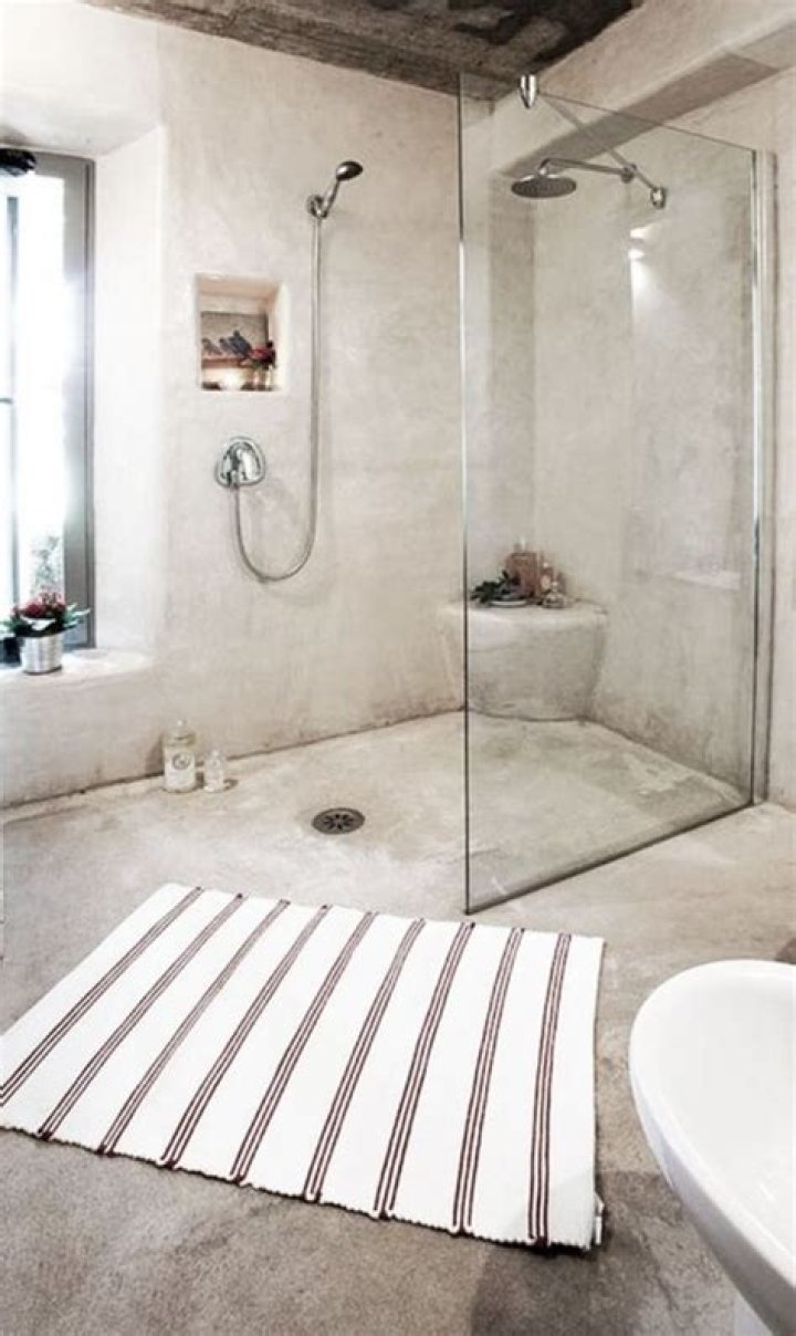 Can you have polished concrete in a shower?