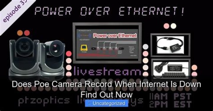 Does PoE camera slow internet?