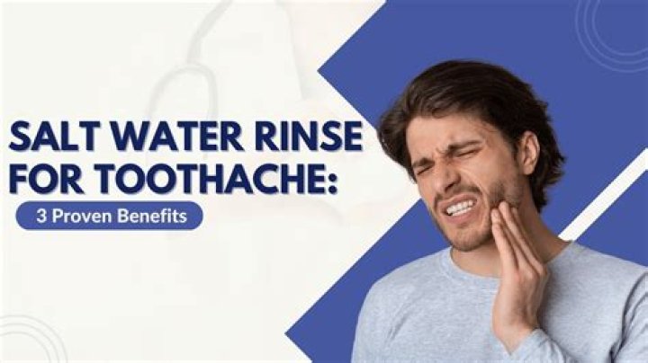 Does salt water help tooth infection?