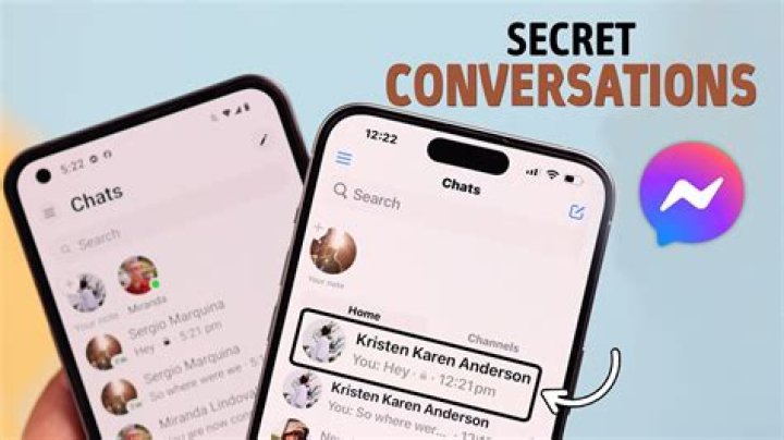 How can you tell if someone has a secret conversation on Messenger?
