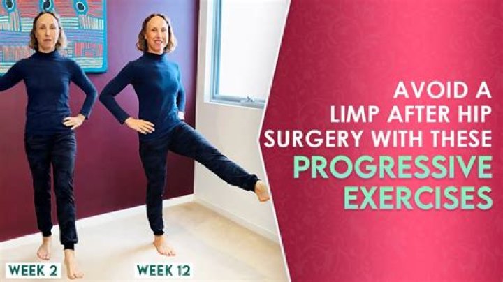 How do I get rid of limp after hip replacement?