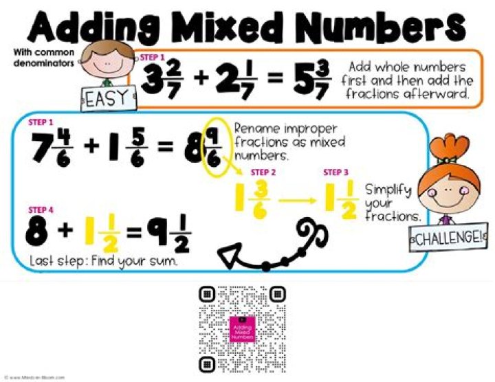 How do you add like mixed numbers?