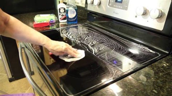 How do you clean a glass top stove with Magic Eraser?