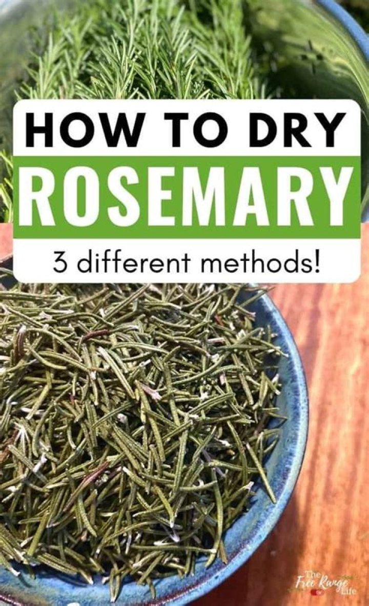 How do you dry sage and rosemary?