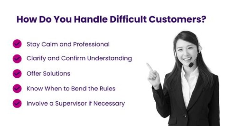 How do you handle difficult customers answer?