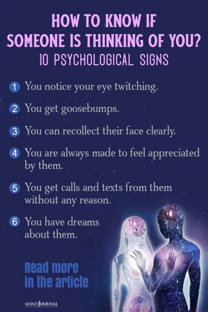 How do you know if your ex is thinking of you?