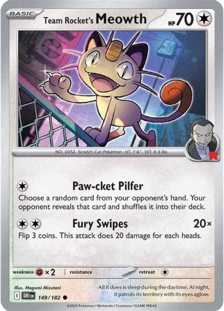 How does Team Rocket's Meowth talk?
