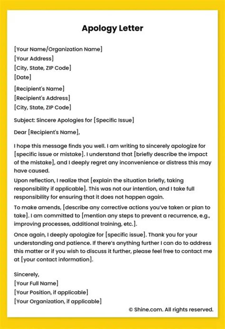 Is an apology by text OK?
