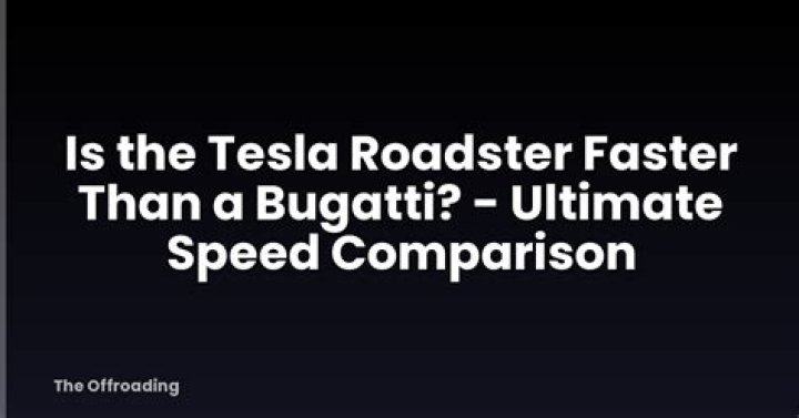 Is Tesla faster than Bugatti?