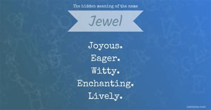 What's the meaning of the name Jewel?