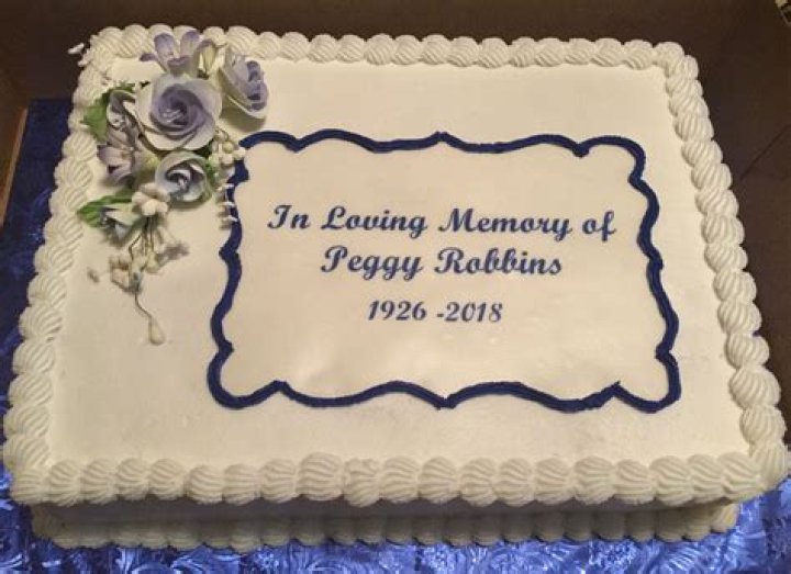 What do you put on a cake for a funeral?