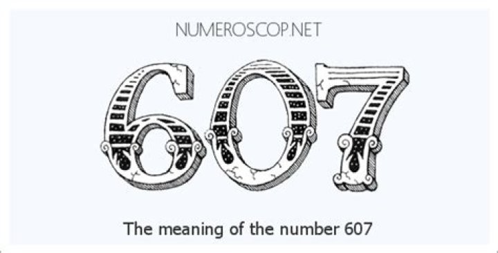 What does 607 mean in a text message?