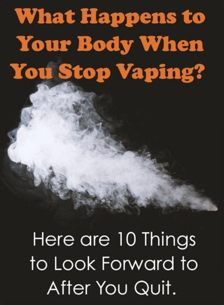 What happens when you stop vaping?