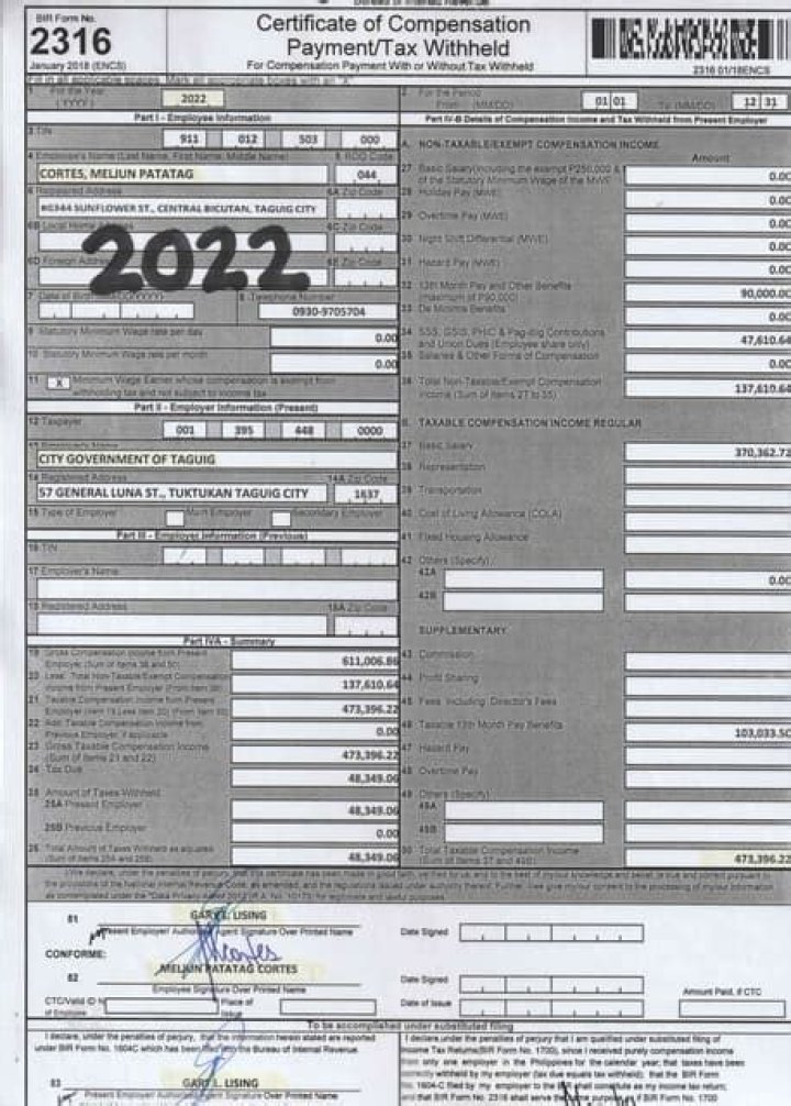 What is a 2316?