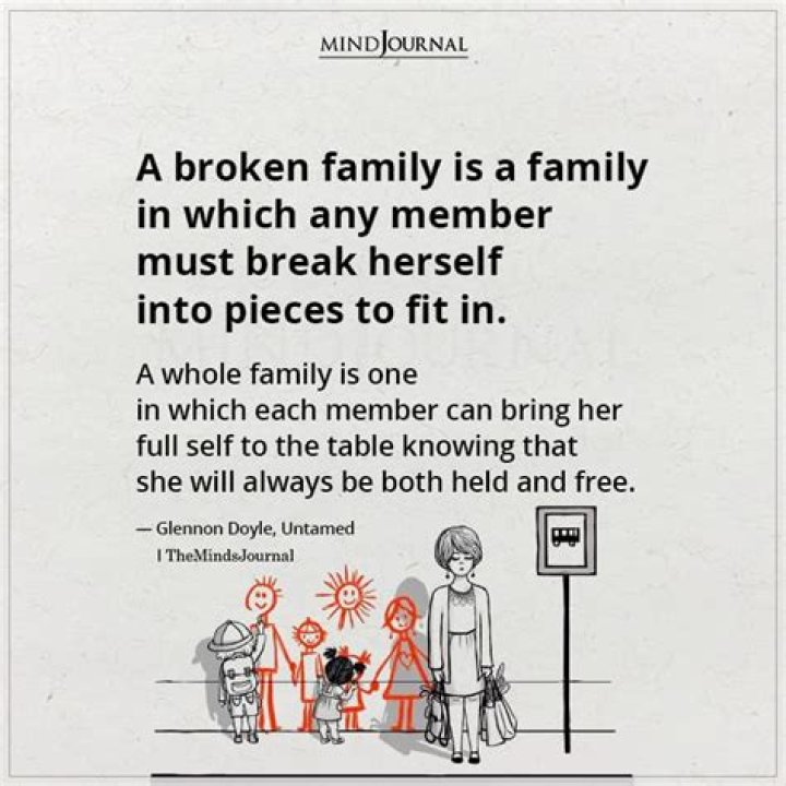 What is a broken family?