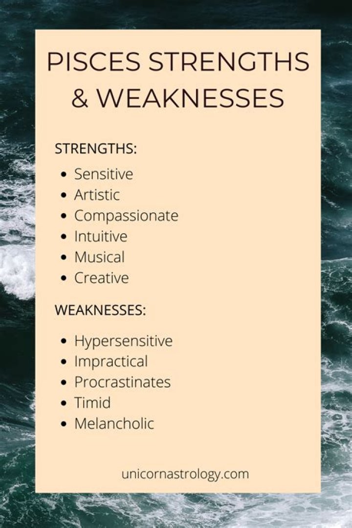 What is a Pisces weakness?