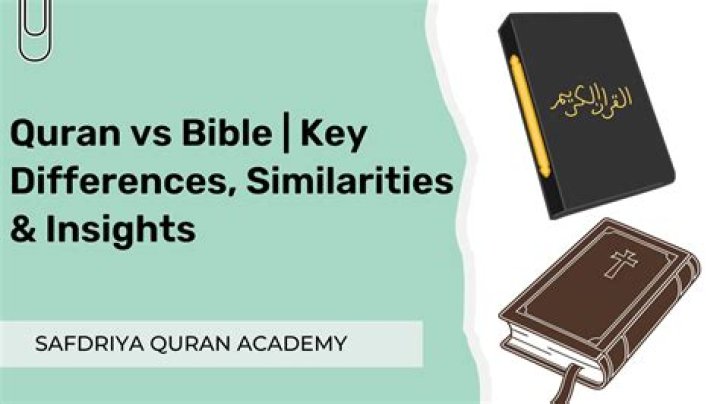What is the difference between Quran and Bible?
