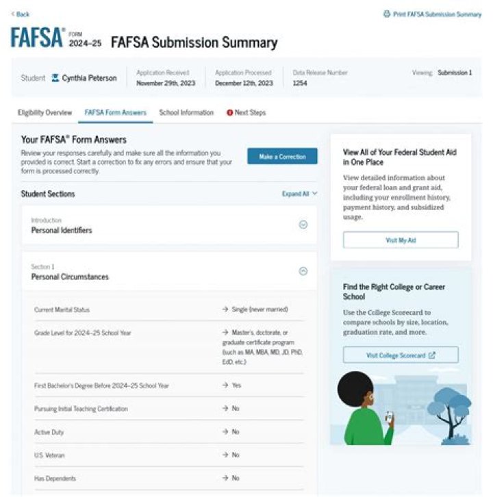 What is the question 83 on FAFSA?