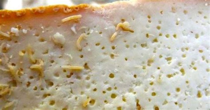 What kind of cheese has worms in it?