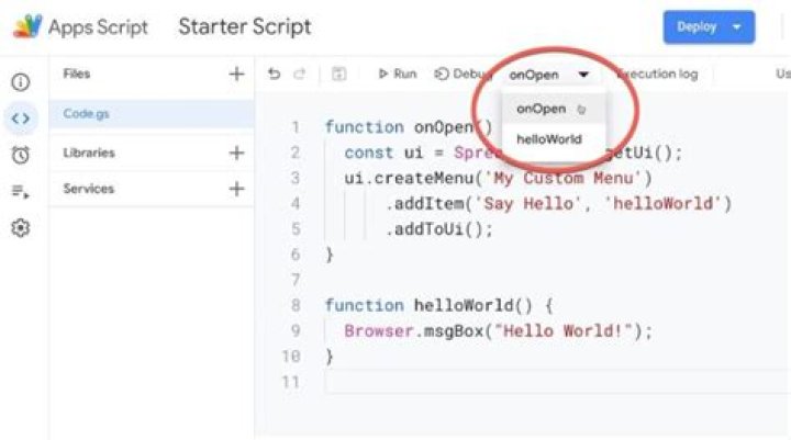 What language is Google script?