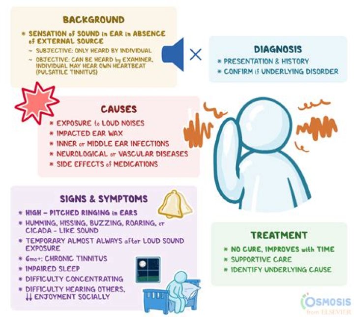 What mental illness causes tinnitus?