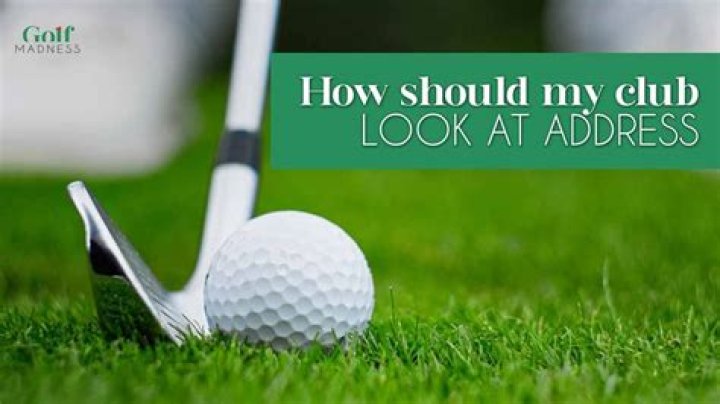 What should club face look like at address?
