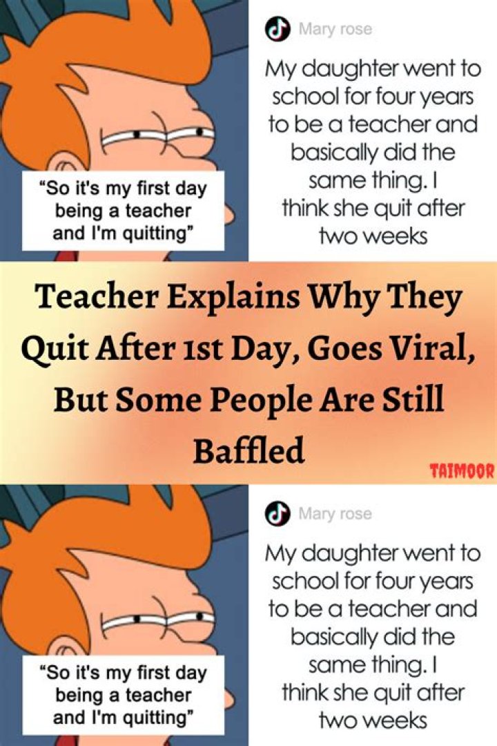 What teachers do after they quit?