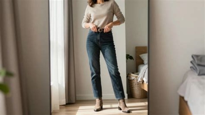 What type of jeans should an older woman wear?