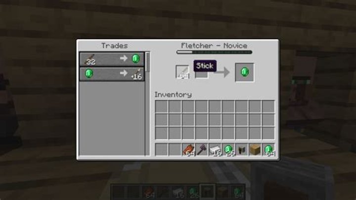 What villager buys sticks?