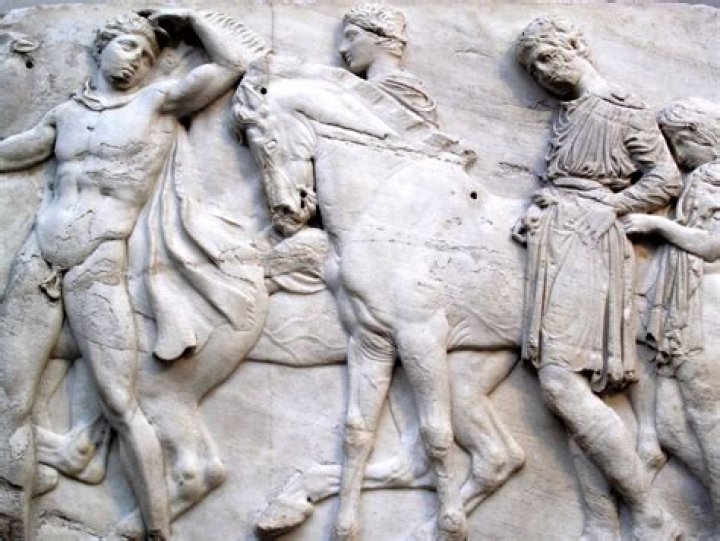 What was depicted on the Parthenon frieze?