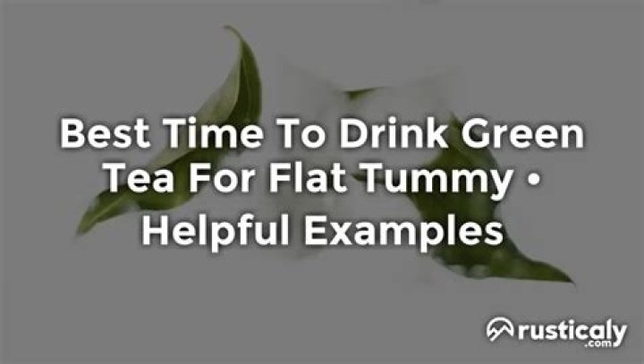 Which tea is best for flat tummy?