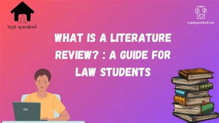 Why is literature important in law?