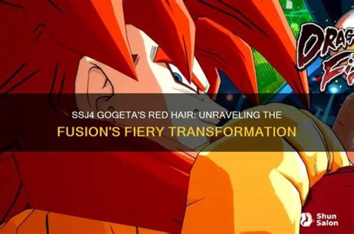 Why was Gogeta's hair red?